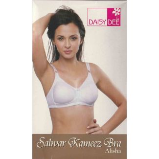 DaisyDee Alisha Salwar Kameez Bra-White-32B