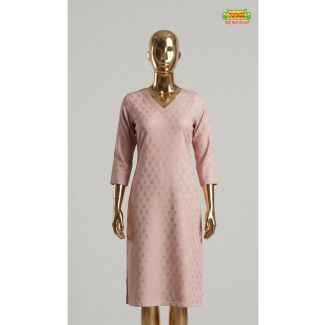 Women's maroon floral print cotton kurti with full sleeves for party wear India