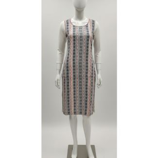Sleeveless Geometric Print Bodycon Dress - Stylish and Affordable - Gangavathi Exports