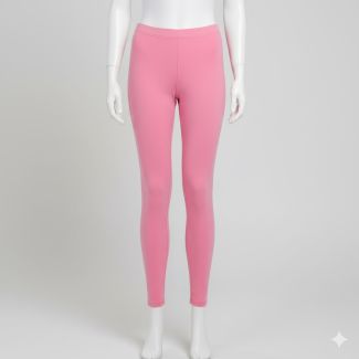 Ladies Premium Ankle-Length Leggings – Baby Pink-Baby Pink-L