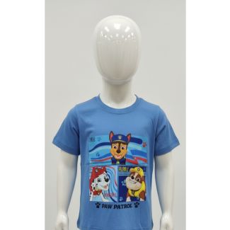Blue Kids Paw Patrol Print Cotton T-Shirt India