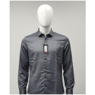 Charcoal Grey solid full sleeve men's shirt india