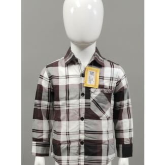 Kids Checkered Cotton Shirt with full sleeve India