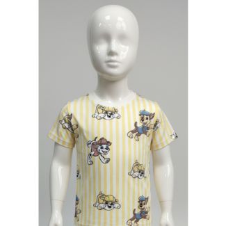 Kids yellow striped Paw Patrol t-shirt short sleeve India