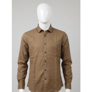 Men's brown cotton shirt full sleeve casual wear India