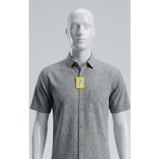 Mens grey textured cotton half sleeve shirt for daily casual wear India