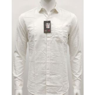 Mens Off-White Printed Slim Fit Full Sleeve Cotton Shirt India