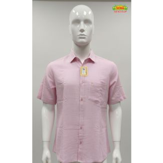 Men's pink cotton short sleeve casual shirt India