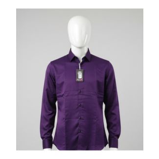Men's purple cotton shirt full sleeve India