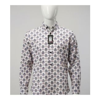 Men's Sanganeri print slim fit cotton shirt full sleeve India