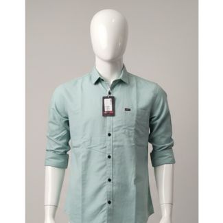 Mint green cotton men's casual shirt full sleeve India