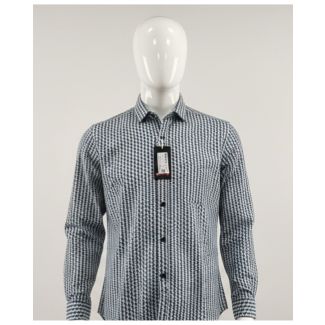 Navy blue checkered cotton shirt full sleeve India