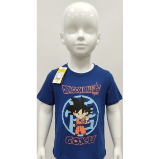 Navy blue Dragon Ball Z Goku cotton t-shirt for kids in India