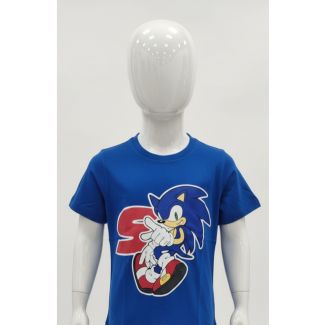 Royal blue kids Sonic the Hedgehog cotton t-shirt India