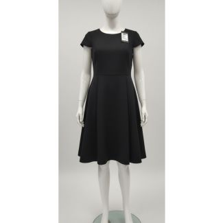 Black cap sleeve A-line party dress India