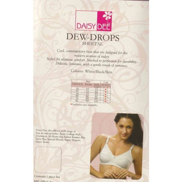 Back Card Image:
Daisy Dee Dew Drops Sheetal bra size and color details