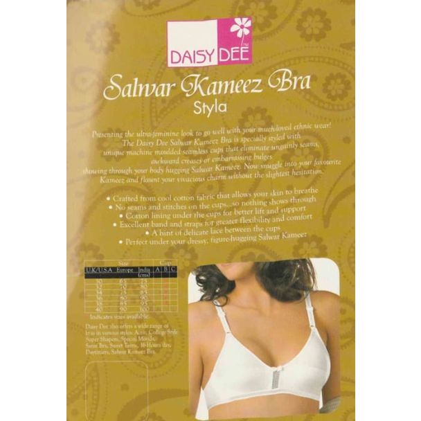 Back Card Image:
Daisy Dee Styla bra size chart and features