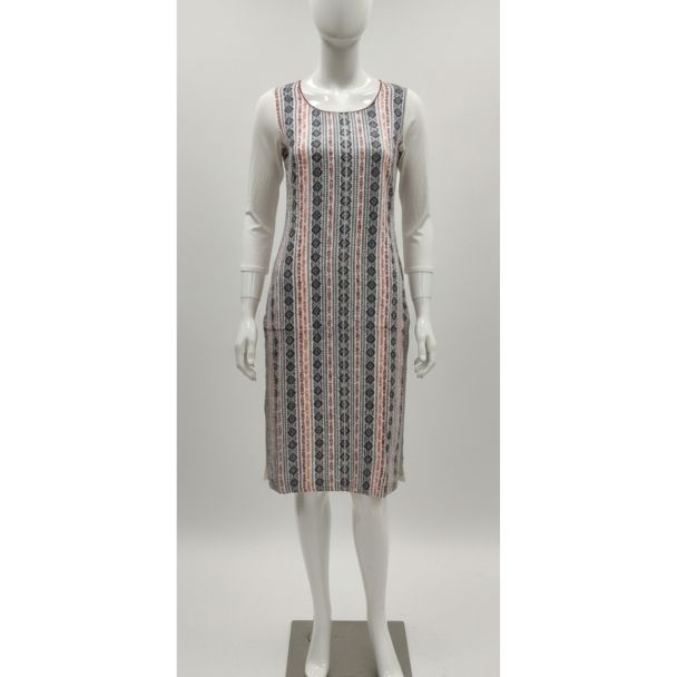 Sleeveless Geometric Print Bodycon Dress - Stylish and Affordable - Gangavathi Exports