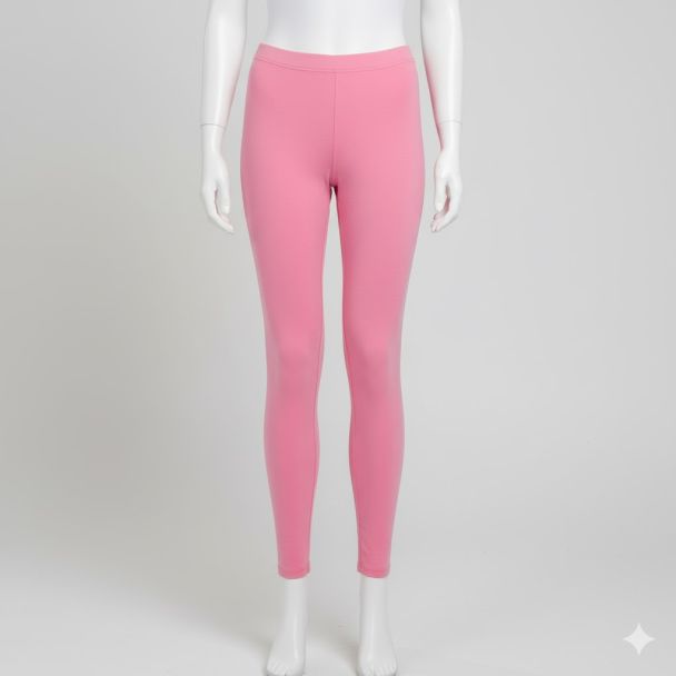Ladies Baby Pink Ankle-Length Leggings – Premium Quality – Gangavathiexports