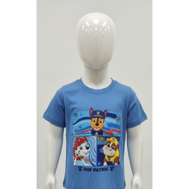 Blue Kids Paw Patrol Print Cotton T-Shirt India