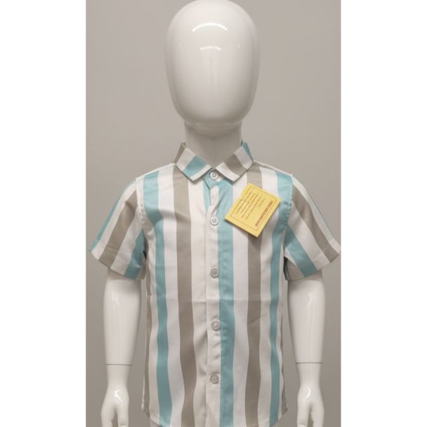 Kid's striped cotton shirt short sleeve India