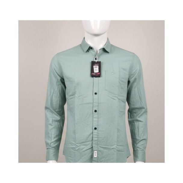 Mint green cotton shirt full sleeve casual wear India