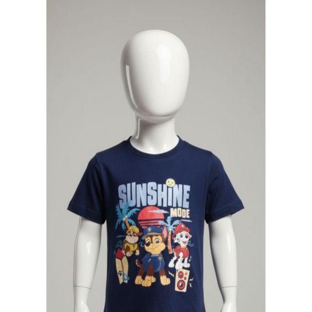 Navy blue kids Paw Patrol cotton t-shirt Sunshine Mode India