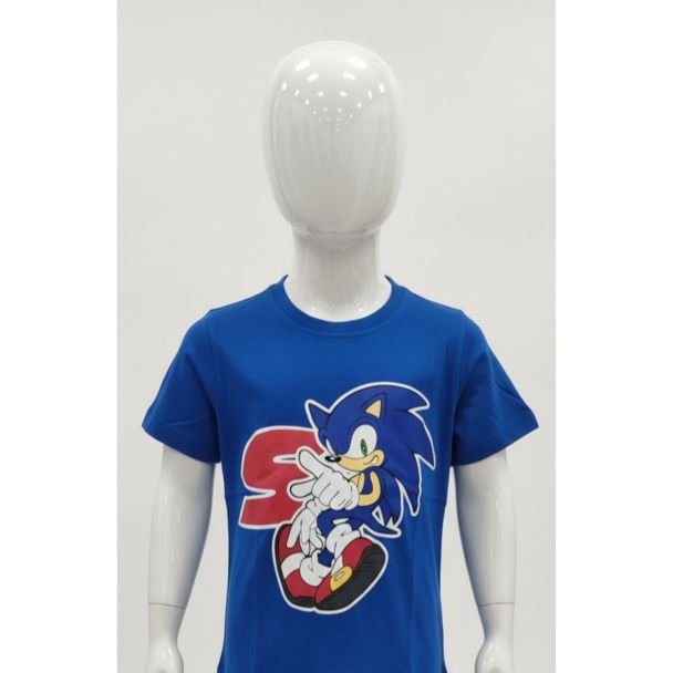 Royal blue kids Sonic the Hedgehog cotton t-shirt India